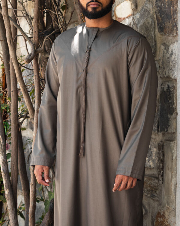 Khaki Signature Emirati Kandura