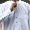 White Sharaf Collared Thobe