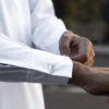 White Sharaf Collared Thobe