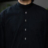 Black Sharaf Collared Thobe
