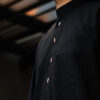 Black Sharaf Collared Thobe