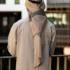 Taupe Sharaf Collared Thobe