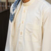 Cream Sharaf Collared Thobe