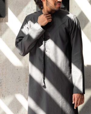 Charcoal Signature Emirati Kandura
