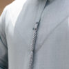 Steel Blue Linen Blend Emirati Kandura