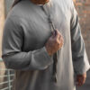 Oatmeal Linen Blend Emirati Kandura