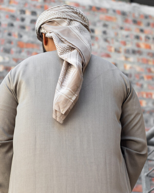 Oatmeal Linen Blend Emirati Kandura