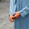 Light Denim Linen Blend Emirati Kandura