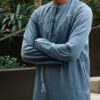 Light Denim Linen Blend Emirati Kandura