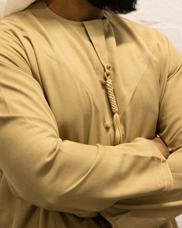 Wheat Linen Blend Emirati Kandura