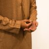 Tan Linen Blend Emirati Kandura