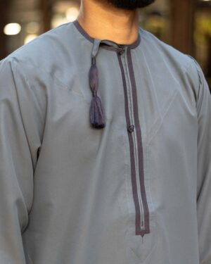 Grey Omani Dishdasha