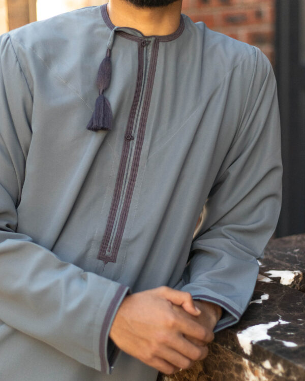 Grey Omani Dishdasha