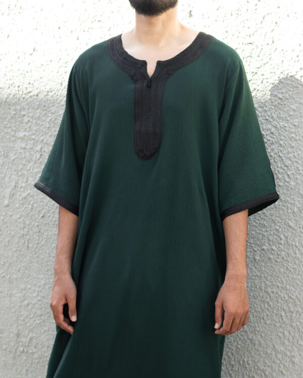 Green & Black Maghrebi Gandoura