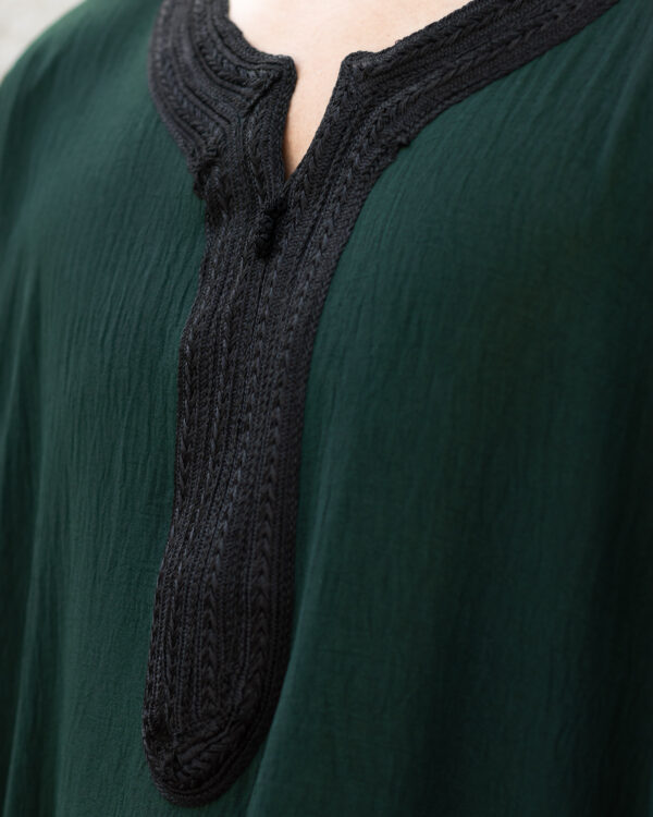 Green & Black Maghrebi Gandoura