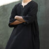 Black & Black Maghrebi Gandoura