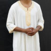 White & Gold Maghrebi Gandoura