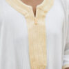 White & Gold Maghrebi Gandoura