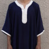 Navy & Cream Maghrebi Gandoura