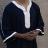 Navy & Cream Maghrebi Gandoura