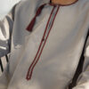 Taupe & Rust Omani Dishdasha
