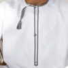 White & Grey Omani Dishdasha