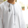 White & Grey Omani Dishdasha