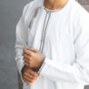 White & Grey Omani Dishdasha
