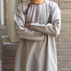 Taupe & Rust Omani Dishdasha