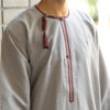 Taupe & Rust Omani Dishdasha