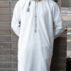 White & Grey Omani Dishdasha